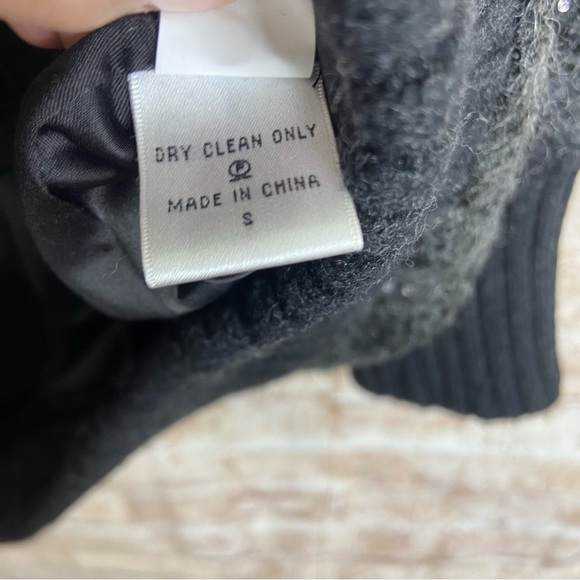 Diane Von Furstenberg Zayde Sweater Sequin Coat Size Small - Picture 9 of 11